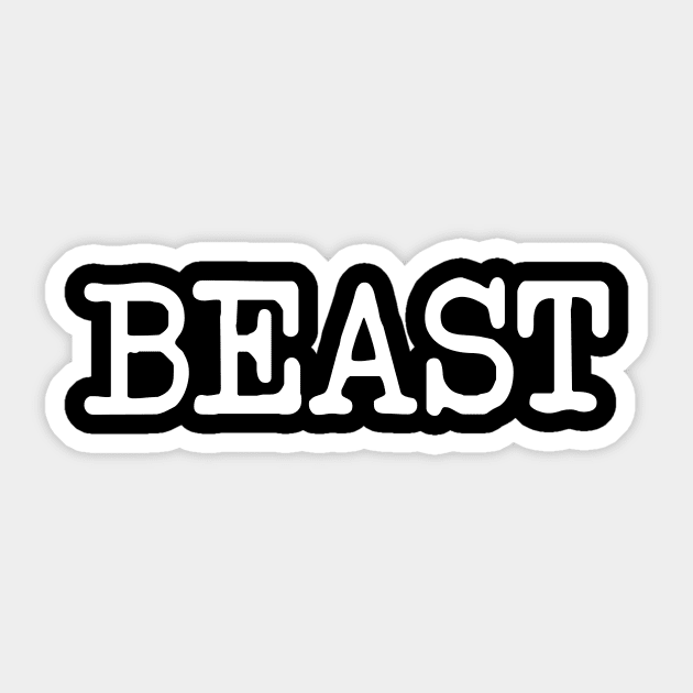 Beast Sticker by Eyes4